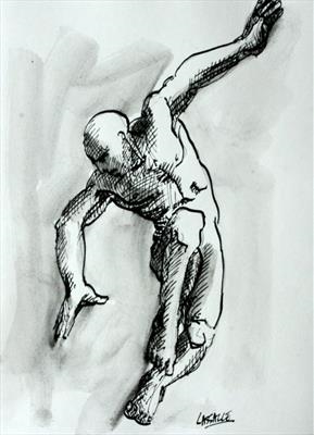 Icarus Dances (sketch ii) by Lucianne Lassalle