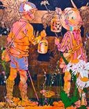 I'll show you mine ...? by Louise Dear, Painting, mixed media on aluminium