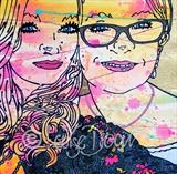 Jess and Nicole by Louise Dear, Painting