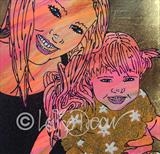 Karen Anne and daughter by Louise Dear, Painting