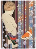Koi (tinkle) by Louise Dear, Artist Print