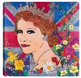 Our Young Queen by Louise Dear, Giclee Print, hand embellished with swarovski crystals