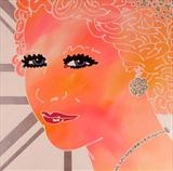 Queenie (white) by Louise Dear, Painting
