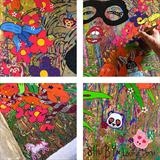 ShubyLou ... Unique Hand Finishes x by Louise Dear, Painting
