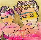 Solveig and Reece by Louise Dear, Painting