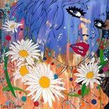 True Romance by Louise Dear, Painting, Mixed media on aluminium