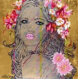can't take my eyes off of you by Louise Dear, Painting