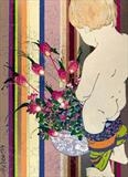 pee peaonie by Louise Dear, Giclee Print