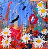 sweet intoxication by Louise Dear, Painting, mixed media on aluminium
