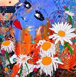 true romance (september sun) too by Louise Dear, Painting, mixed media on aluminium