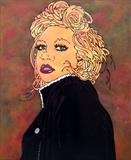 true romance i by Louise Dear, Painting, mixed media gloss paint on aluminium