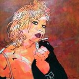 true romance ii by Louise Dear, Painting, mixed media gloss paint on aluminium