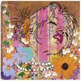 yumyum by Louise Dear, Giclee Print, hand embellished box canvas