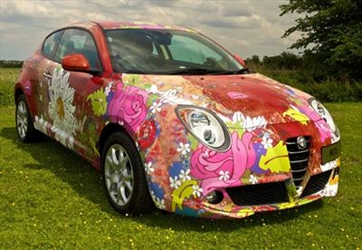 because I can / a wrap commissioned by alfa romeo by Louise Dear, Installation